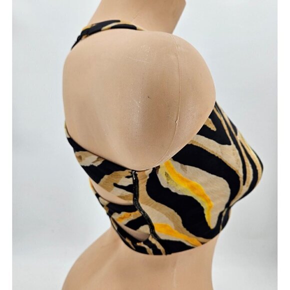 New Savage x Fenty Wildcat Strappy Back Tank Bra Womens L Animal Instinxx Brown - Picture 4 of 8